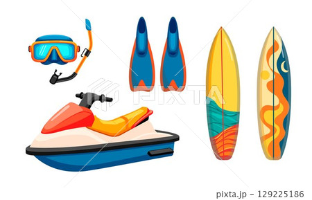 Beach Water Sports Set Beach Water Sports Set 129225186