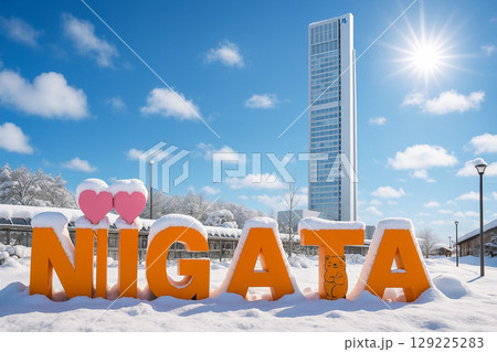 雪景色　What's NiiGATA　モニュメント　 129225283