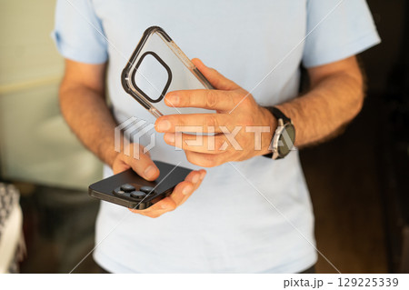 Protective shockproof case for mobile phone. 129225339