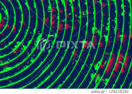 Red green spiraled spotted lines leaves for decoration Red green spiraled spotted lines leaves for decoration 129228292