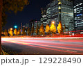 紅葉と光の夜景 129228490