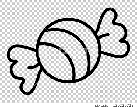 萬聖節包裝糖果圖標 129229728