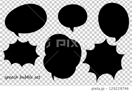 對話泡泡插圖集 – 6 種漫畫與流行風格線條畫_2 129229746