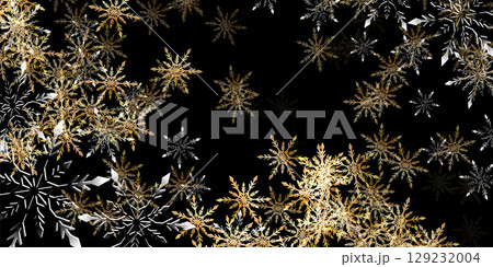 雪　クリスマス　冬　光　背景	 129232004