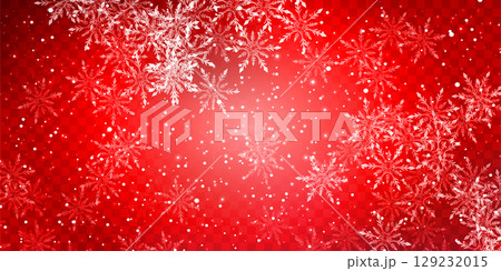 雪　クリスマス　冬　光　背景	 129232015
