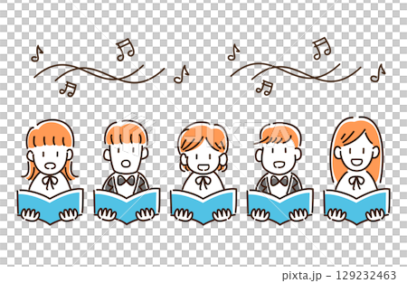 男女混合合唱團插圖 129232463