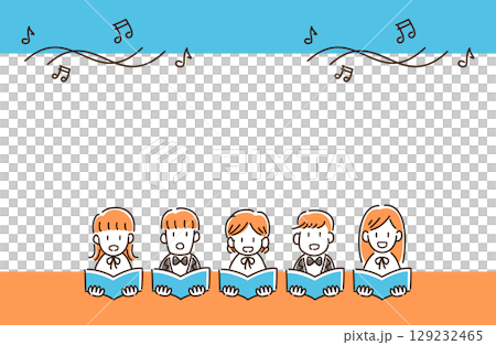 男女混合合唱團框架材料 129232465