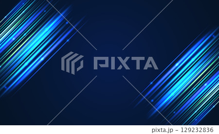 Abstract futuristic blue background with lights and copyspace. Vector illustration Abstract futuristic blue background with lights and copyspace. Vector illustration 129232836