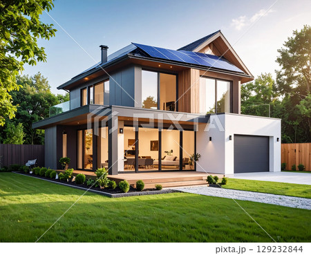 スマート　ハウス　生成AI　背景　 129232844
