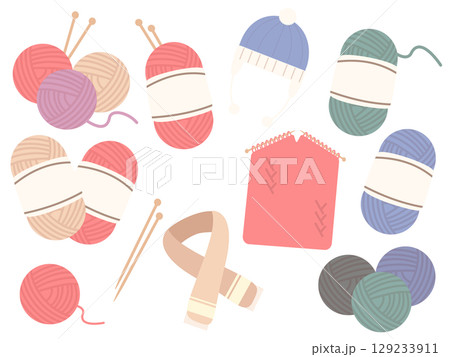 あたたか冬の毛糸セット 129233911