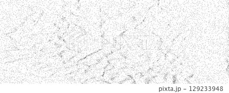 Abstract sandy grain texture. Stippled grit noise background. Distressed dust particle overlay. Grunge dotted stone backdrop. Sand specks, speckles, granules wallpaper. Vector dot work grit texture 129233948