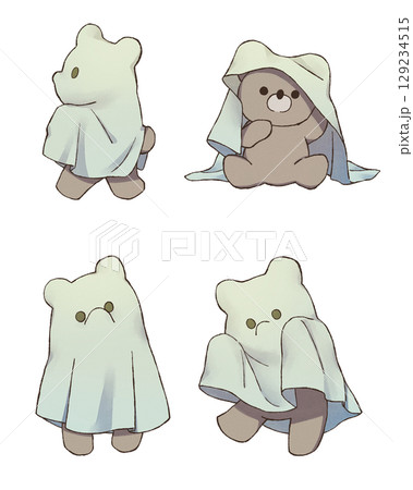 シーツおばけのくま 129234515