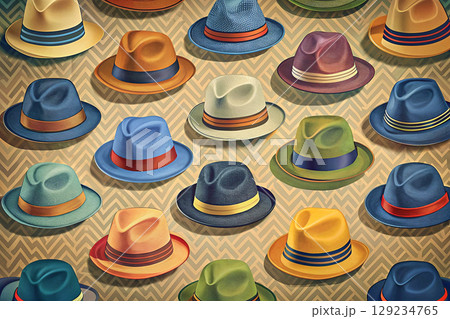 Many various men's classic hats. Shop and choice 129234765