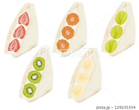 フルーツサンド（5種） 129235354