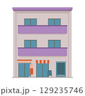 店舗付きマンションのイラスト 129235746