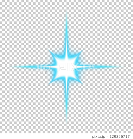 淡藍色光芒透明背景 129236717