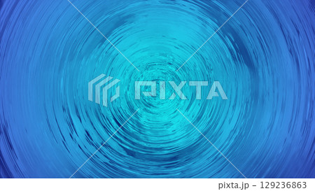 青い水の渦模様 透明背景 129236863