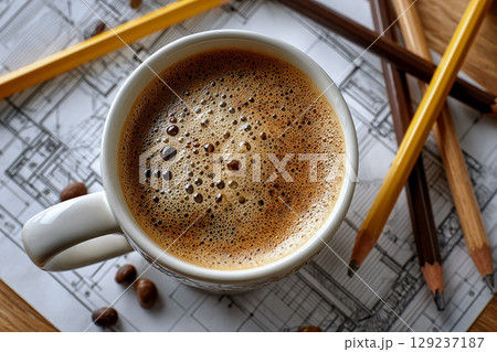 設計の途中でコーヒーブレーク 129237187