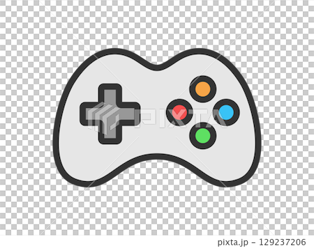 嗜好,電子遊戲圖示(線條畫彩色)插圖 嗜好,電子遊戲圖示(線條畫彩色)插圖 129237206