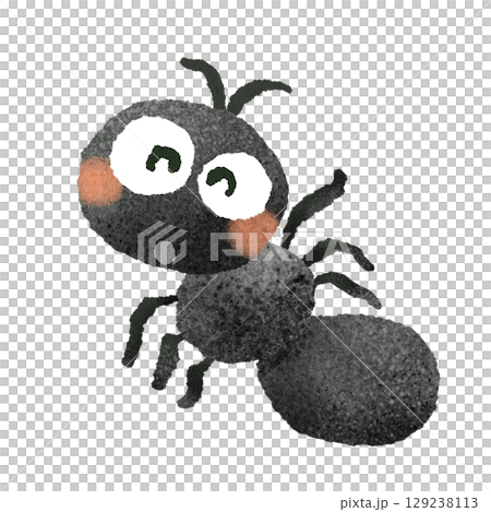 Cute ant hand-drawn illustration material 129238113