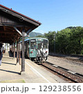 若桜鉄道隼号・昭和の旅情漂う駅風景 129238556