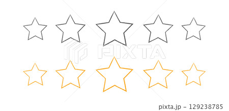 Five Stars Rating Icon Symbols Five Stars Rating Icon Symbols 129238785