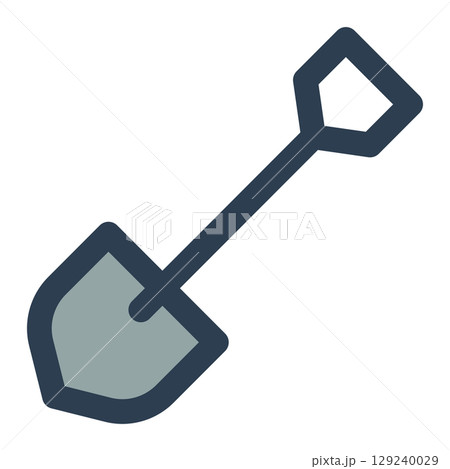 shovel icon 129240029