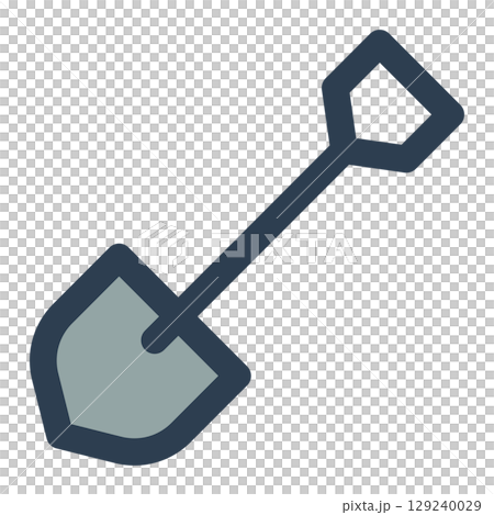 shovel icon 129240029