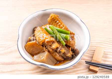 手羽中の酢醤油煮 手羽中の酢醤油煮 129240589