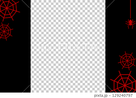 紅蜘蛛網和蜘蛛框架 129240797