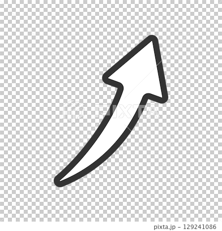 黑色箭頭圖示顯示增加或趨勢 129241086