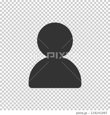 Simple silhouette icons for users and profiles Simple silhouette icons for users and profiles 129241097