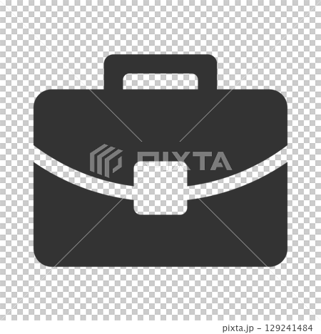 簡單的商務包黑色圖標 簡單的商務包黑色圖標 129241484