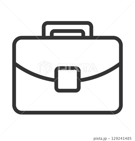 シンプルなビジネスバッグの線アイコン シンプルなビジネスバッグの線アイコン 129241485