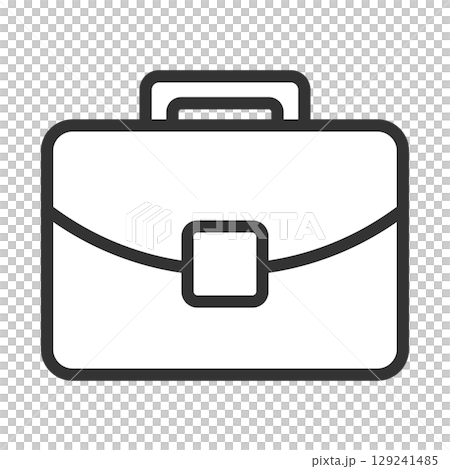 シンプルなビジネスバッグの線アイコン シンプルなビジネスバッグの線アイコン 129241485