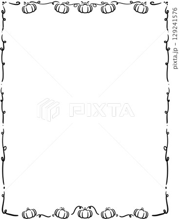 halloween frame 129241576