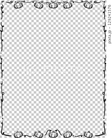 halloween frame 129241576