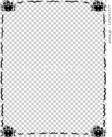 halloween frame 129241577