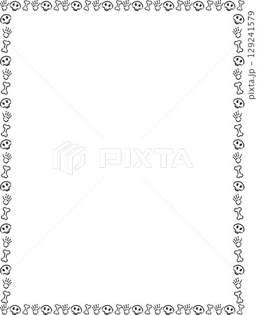 halloween frame halloween frame 129241579