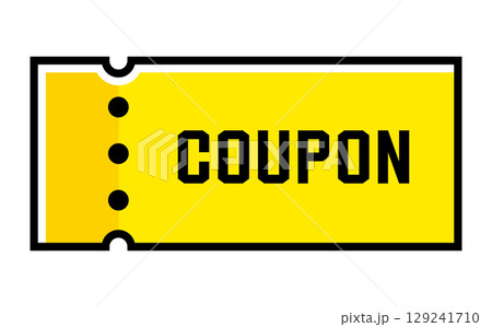 割引クーポンのベクターイラスト 夏色 割引クーポンのベクターイラスト 夏色 129241710