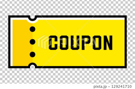 割引クーポンのベクターイラスト 夏色 割引クーポンのベクターイラスト 夏色 129241710