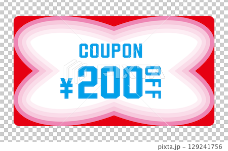 夏季色彩的折扣優惠券向量插圖 129241756