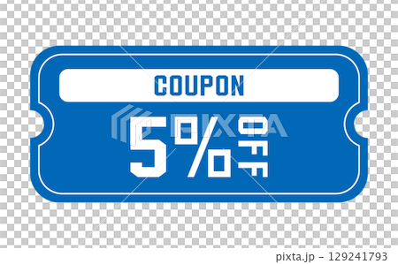 Discount coupon vector illustration in summer colors Discount coupon vector illustration in summer colors 129241793