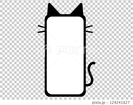 Cat frame monotone Cat frame monotone 129241827