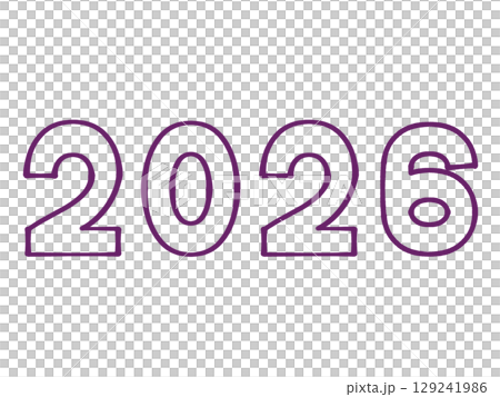 簡單的2026人物插圖素材 129241986