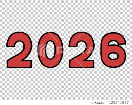 簡單的2026人物插圖素材 129241987