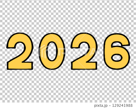 簡單的2026人物插圖素材 129241988