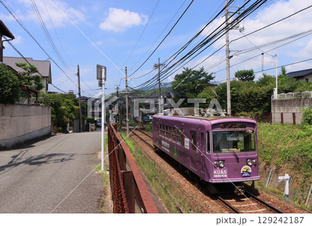 京福電鉄 宇多野〜御室仁和寺間を走る501形電車 京福電鉄 宇多野〜御室仁和寺間を走る501形電車 129242187