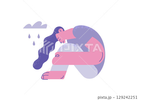 Grief, Depression, sadness concept. 129242251