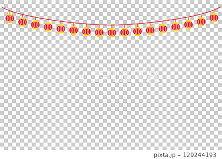 農曆新年紅燈籠的簡單插圖 129244193